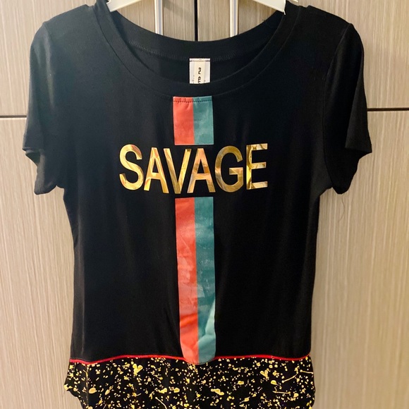 Tops - Bold Graphic Short Sleeve Tee Shirt
